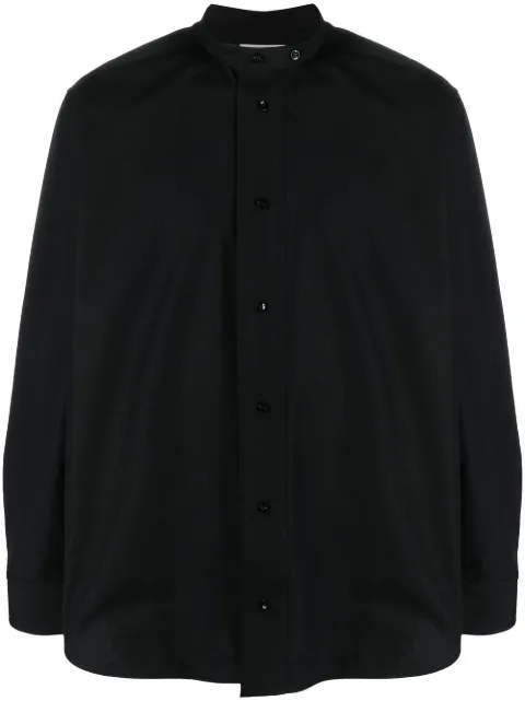 Jil Sander camisa con cuello mao