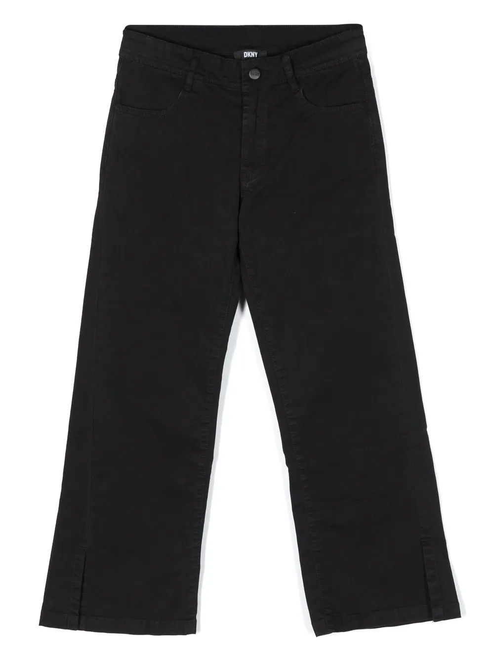 

Dkny Kids pantalones anchos con bolsillos - Negro