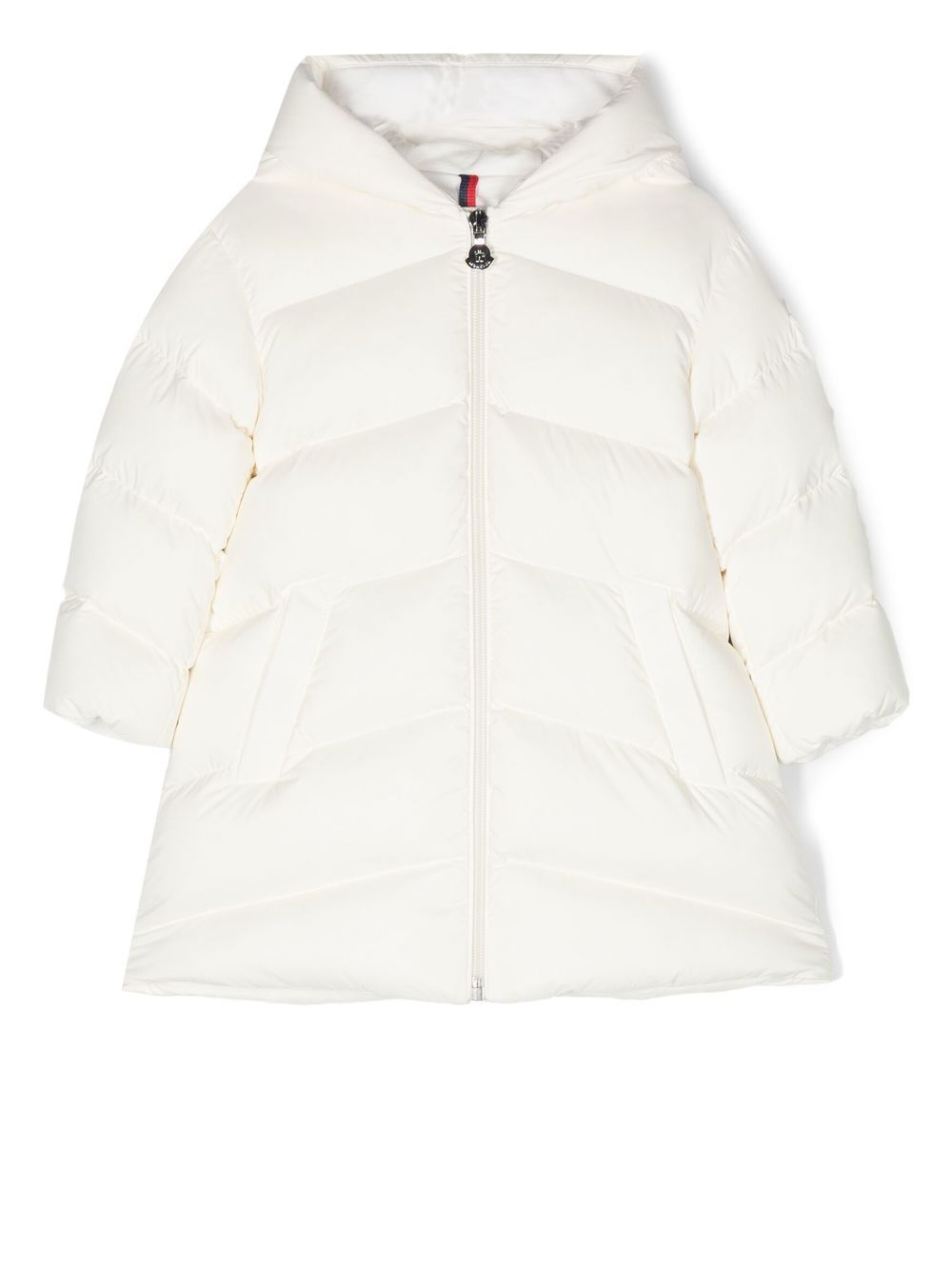 

Moncler Enfant quilted padded coat - White