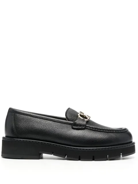 Ferragamo buckle-detail leather loafers