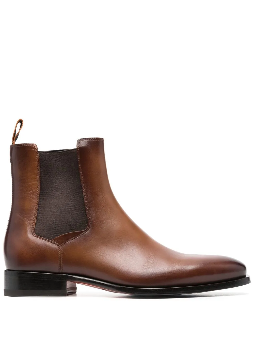 

Santoni almond-toe leather Chelsea boots - Brown