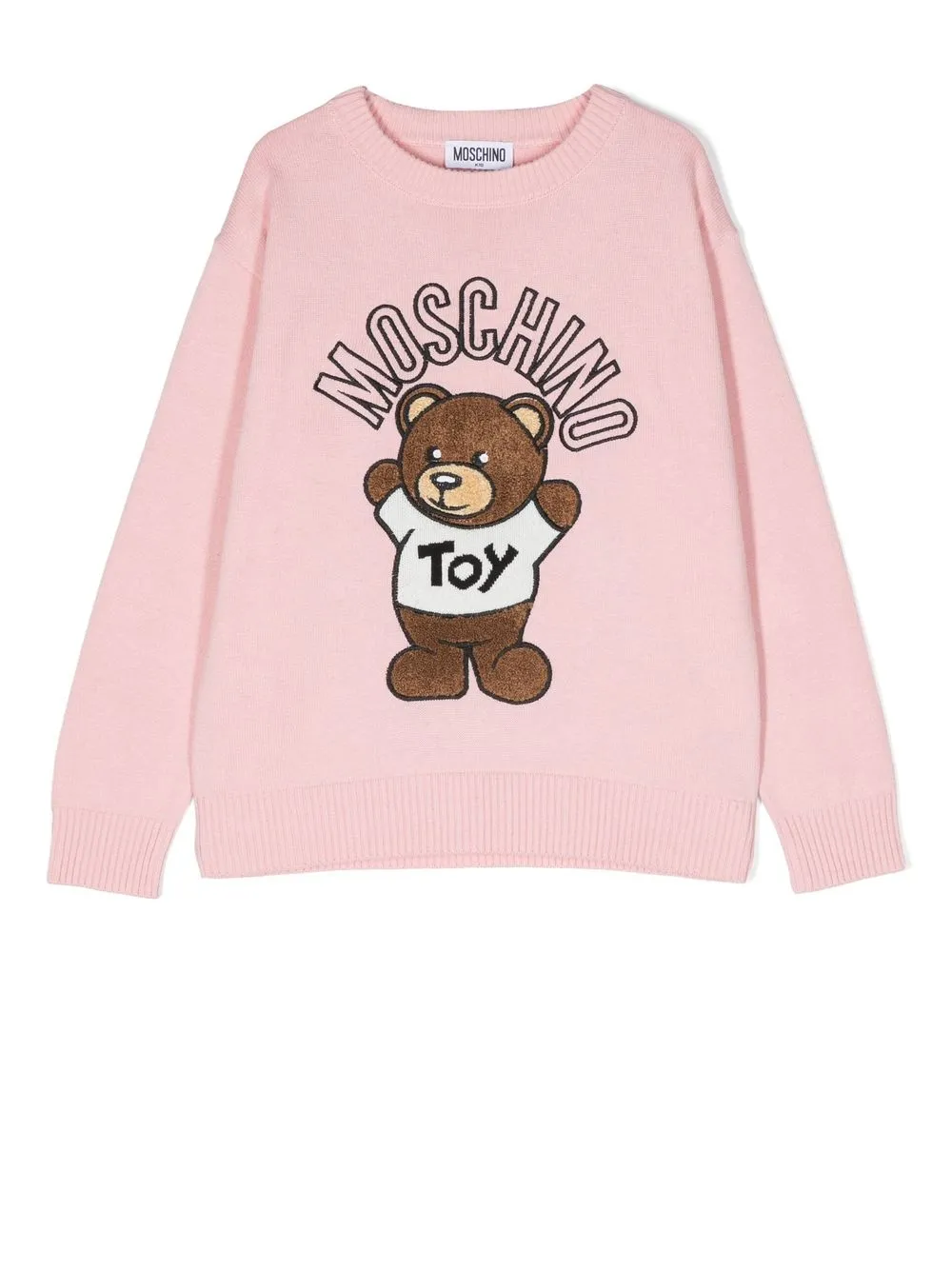 

Moschino Kids suéter con motivo Teddy Bear - Rosado