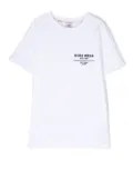 Gcds Kids logo-print T-shirt - White