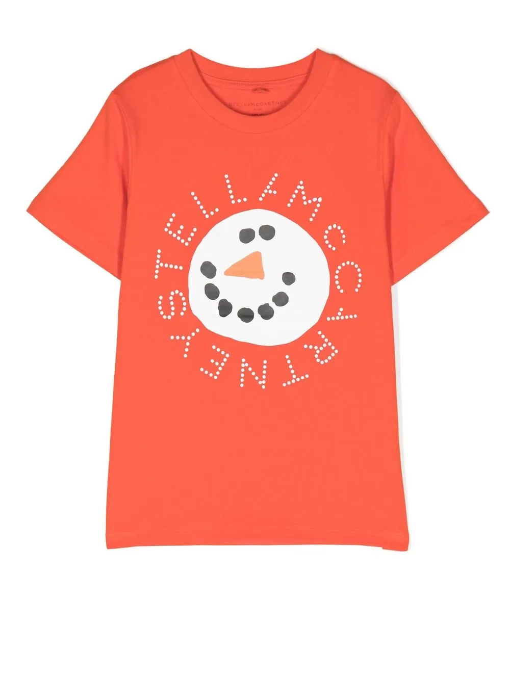 

Stella McCartney Kids playera con muñeco de nieve estampado - Rojo