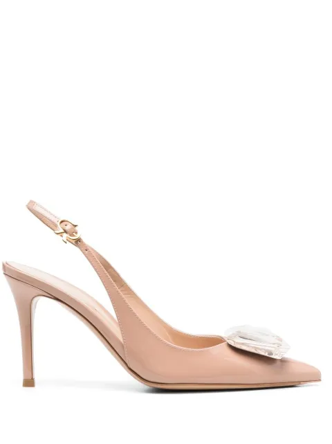 Gianvito Rossi حذاء 'هايبور' بكعب وسير خلفي