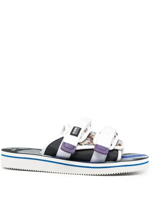 Suicoke double touch-strap panelled slides