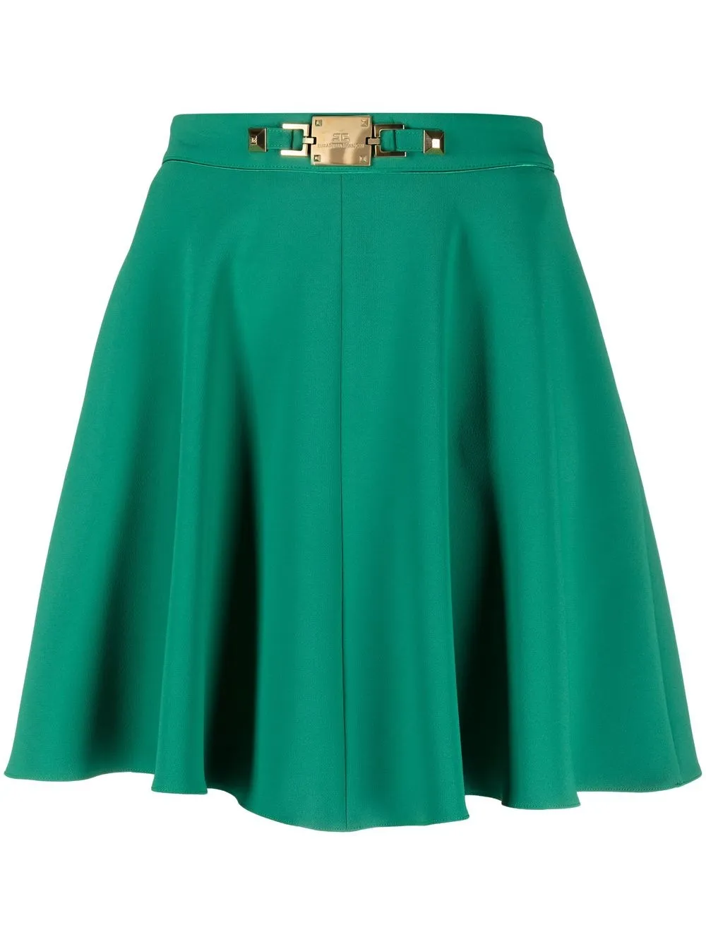 

Elisabetta Franchi A-line mini skater skirt - Green