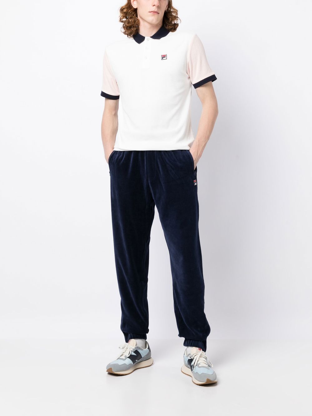 Fila Poloshirt met contrasterende kraag - Wit