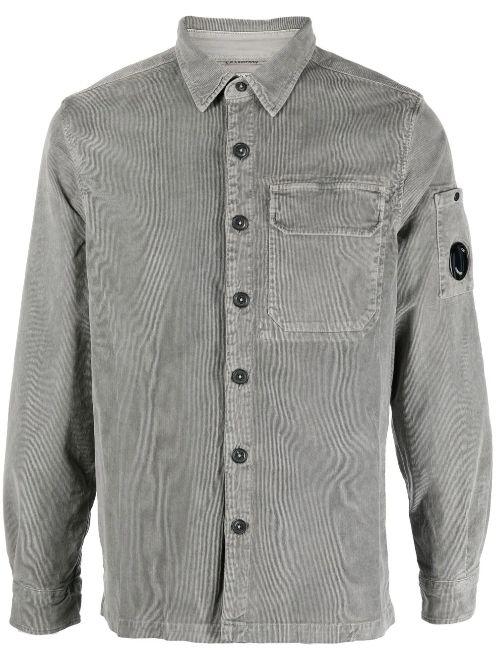 

C.P. Company camisa manga larga de pana - Gris