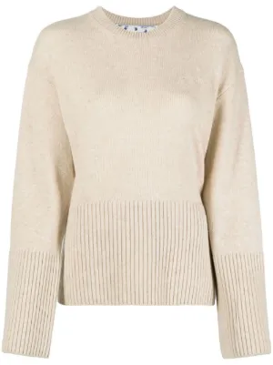 Off-White Knitted Sweaters for Women 