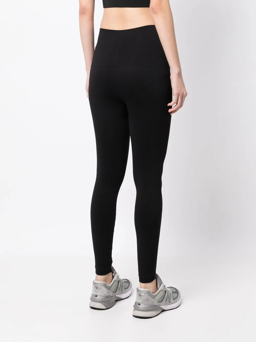 Spanx Ecocare High-rise Stretch-jersey Leggings In Black