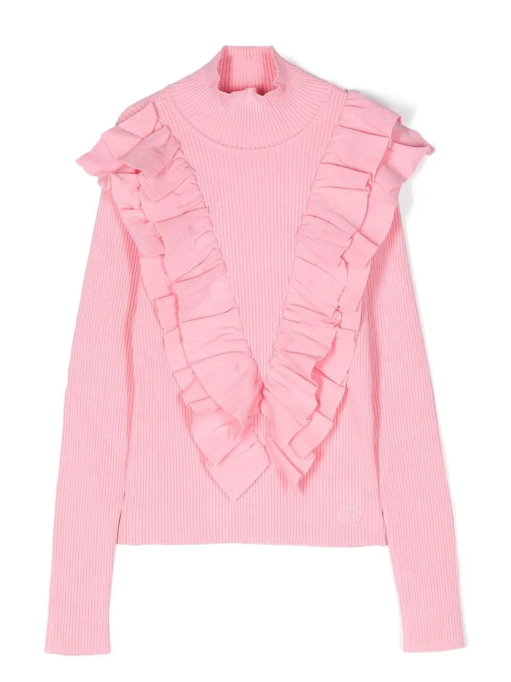 

TWINSET Kids TEEN ruffle-detail long-sleeve top - Pink