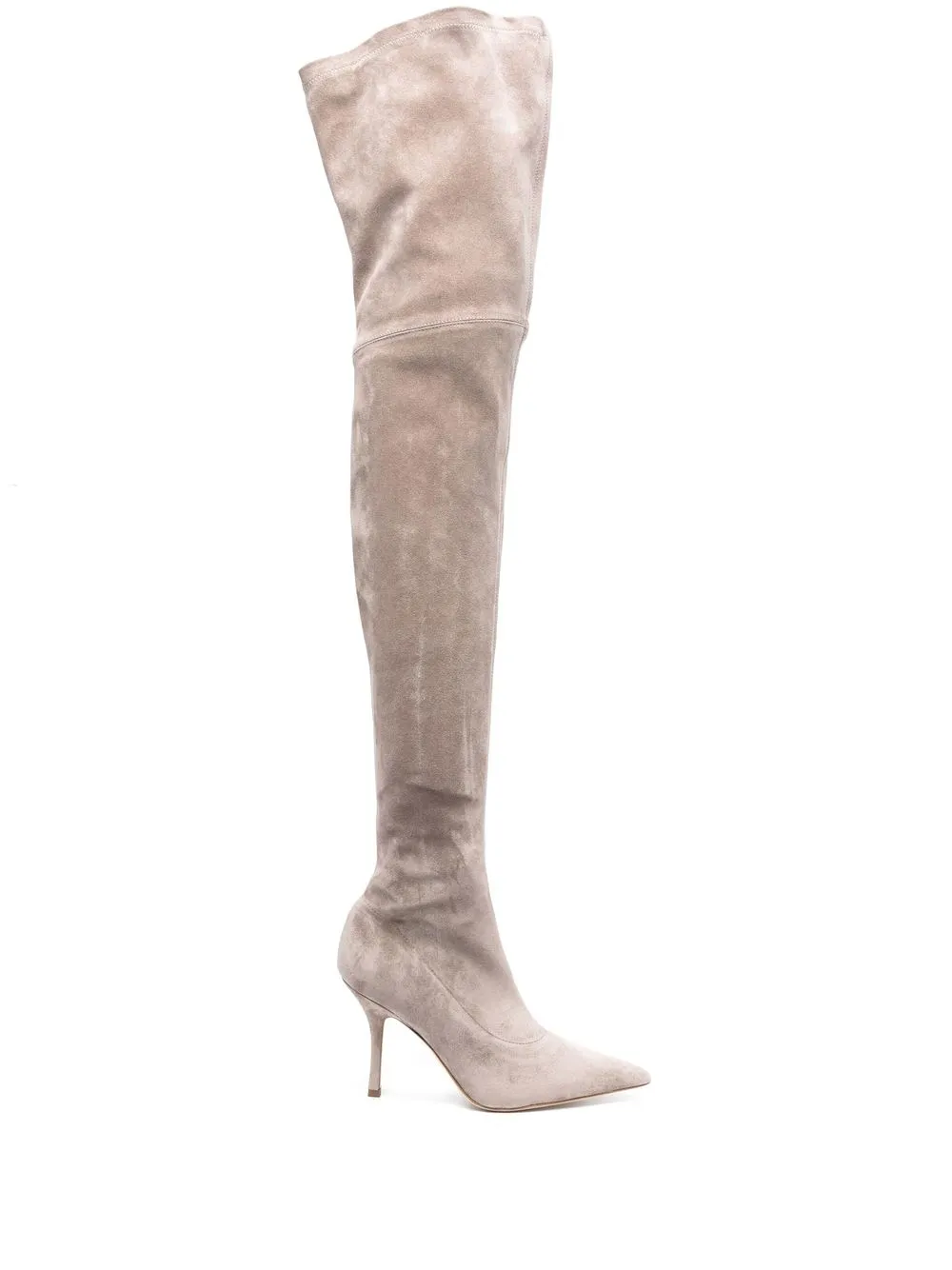 

Paris Texas over-the-knee length 100mm boots - Neutrals