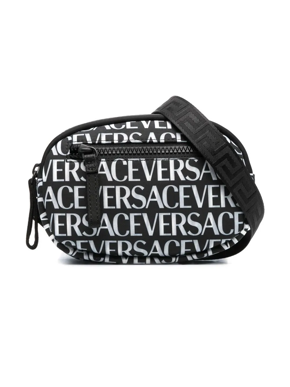 

Versace Kids tote con logo estampado - Negro
