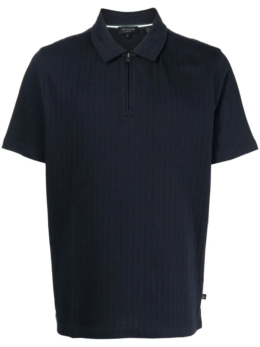 

Ted Baker playera tipo polo con cierre - Azul