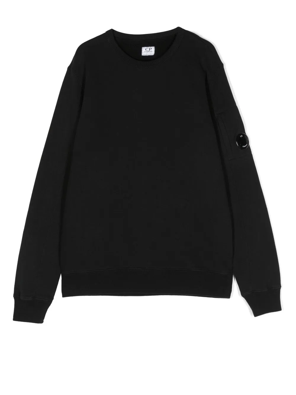 

C.P. Company Kids sudadera con parche del logo - Negro