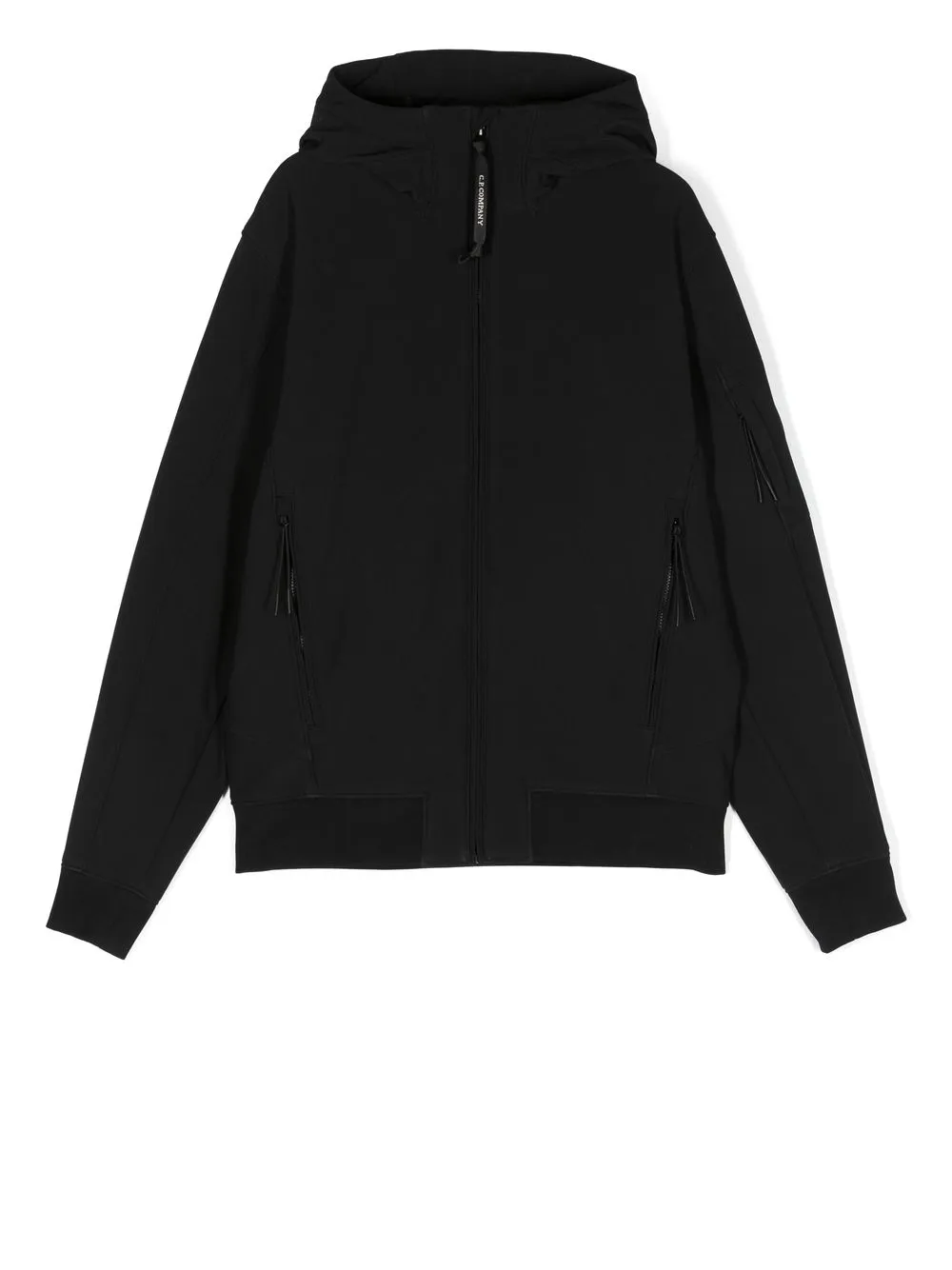 

C.P. Company Kids zipped hooded jacket - Black