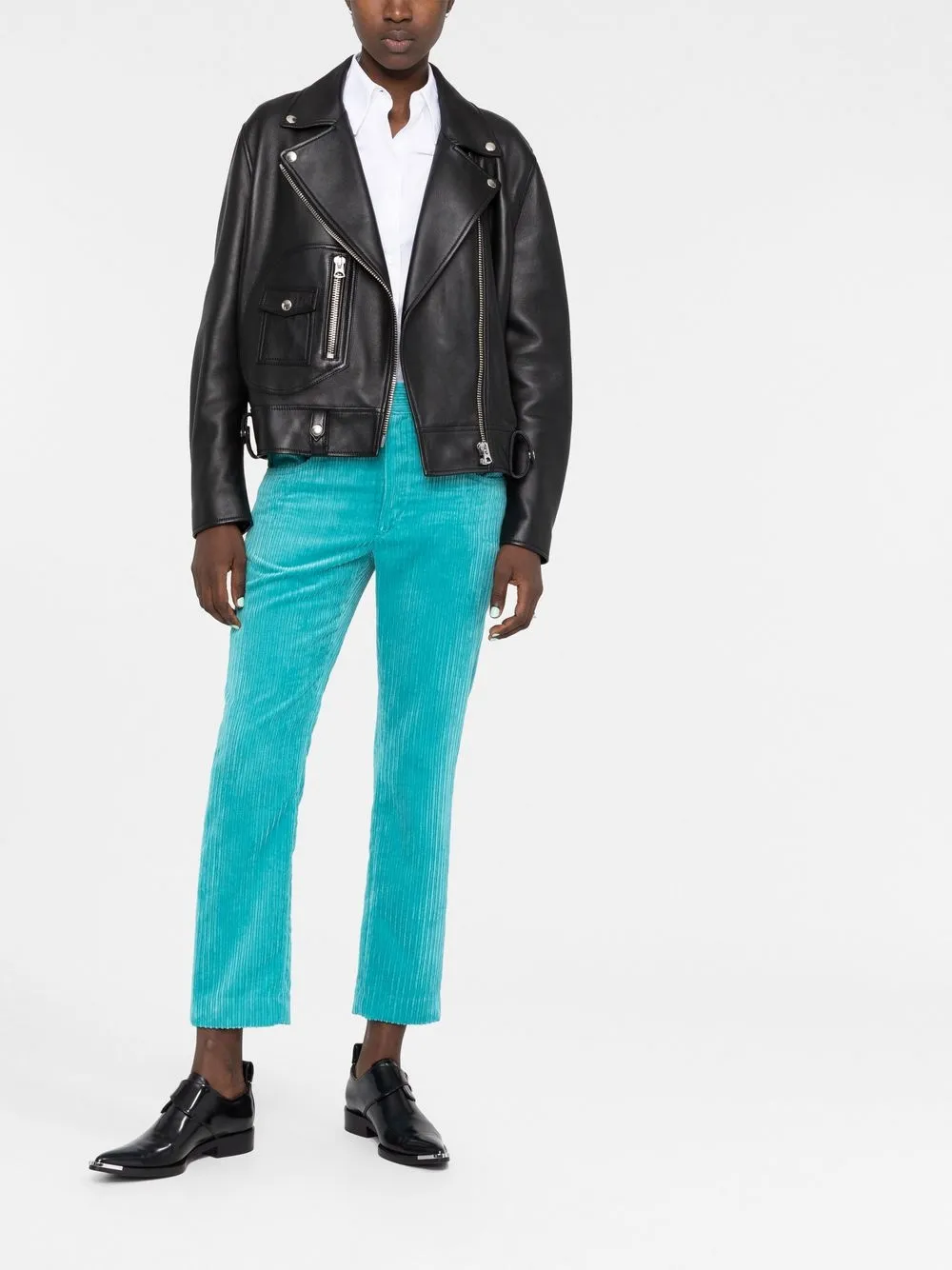 ISABEL MARANT Ribfluwelen broek - Blauw