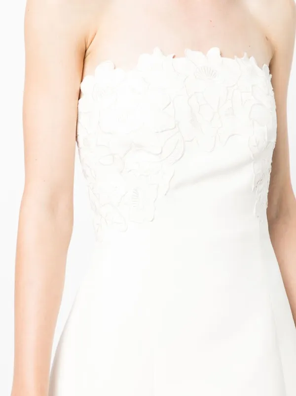 Sachin & Babi Alana floral-appliqu Mini Dress | White | FARFETCH