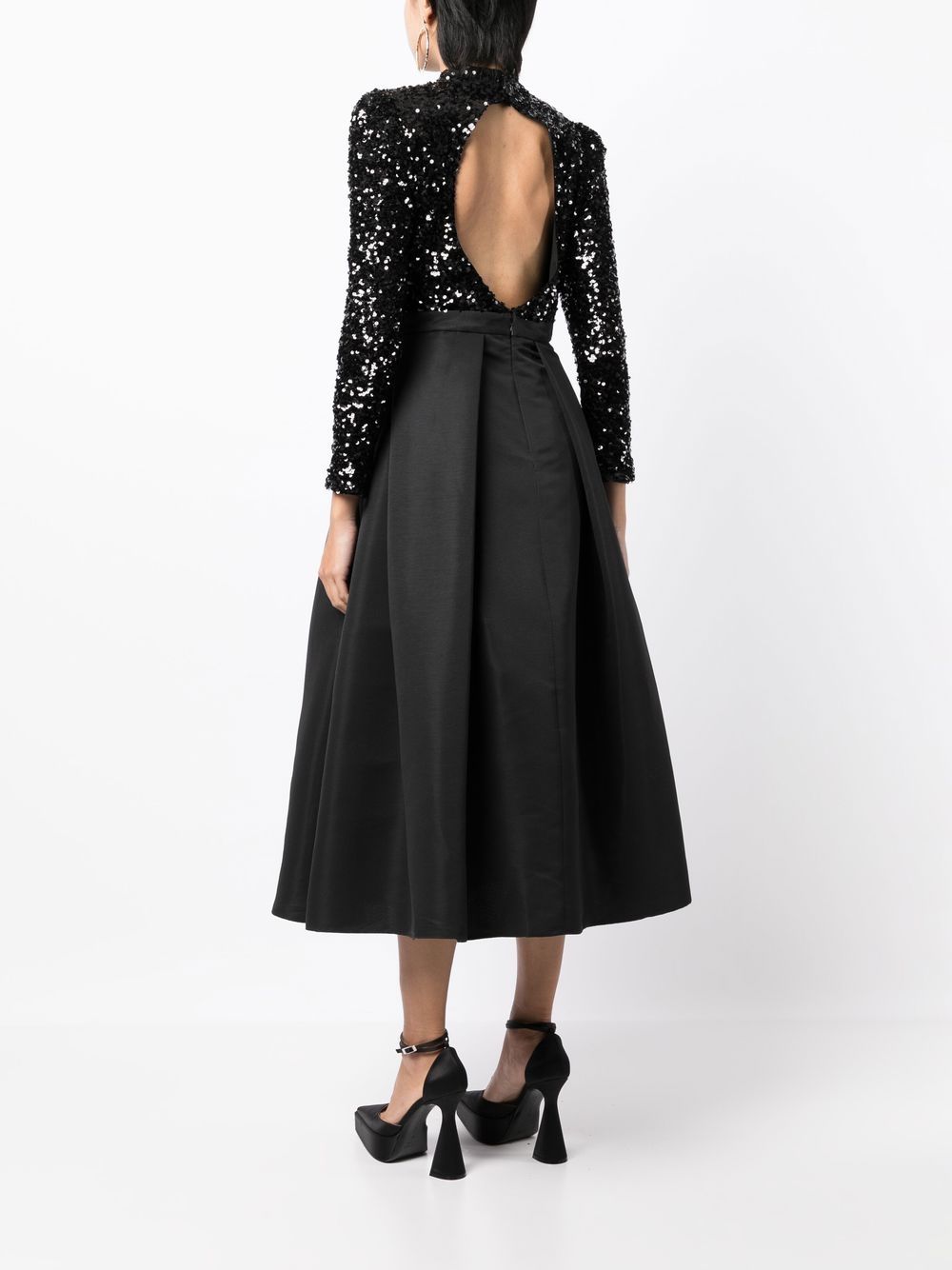 Shop Sachin & Babi Amity Sequin Midi Dress In Black