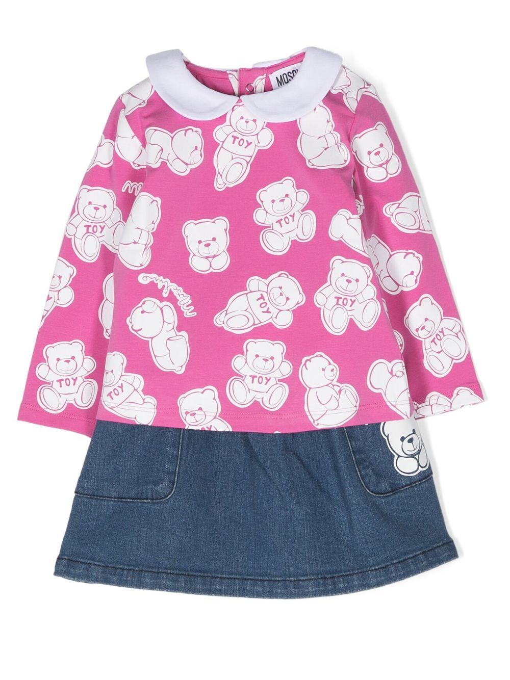 

Moschino Kids set de dos piezas con motivo Teddy Bear - Azul