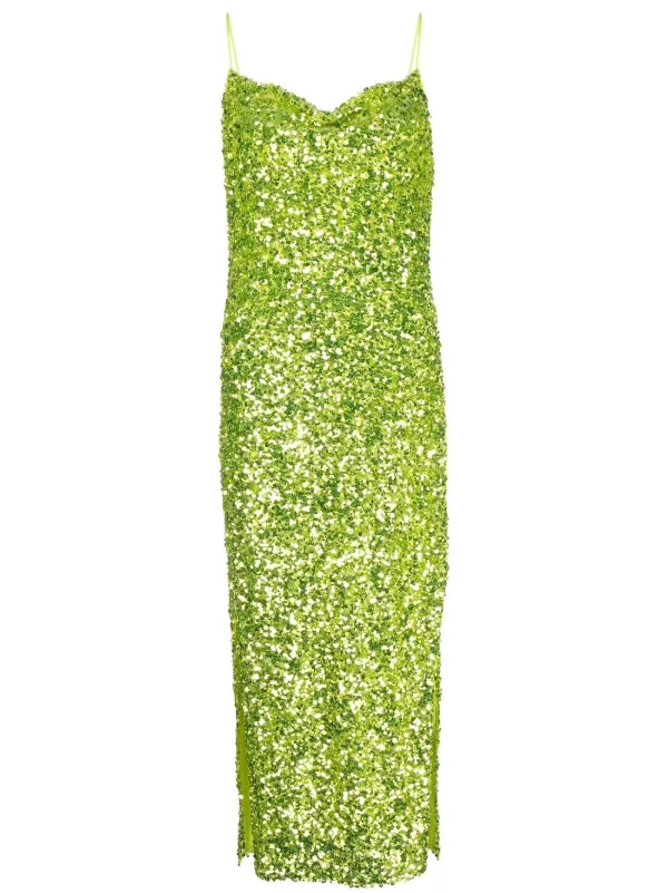 Green sequin dress on sale topshop