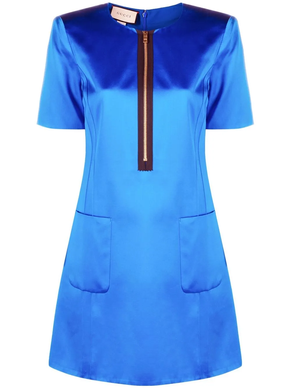 

Gucci duchess satin minidress - Blue