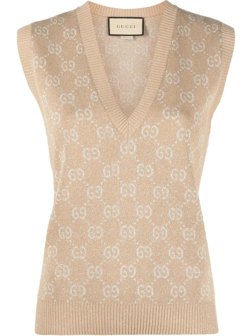 

Gucci GG-jacquard knitted vest - Neutrals