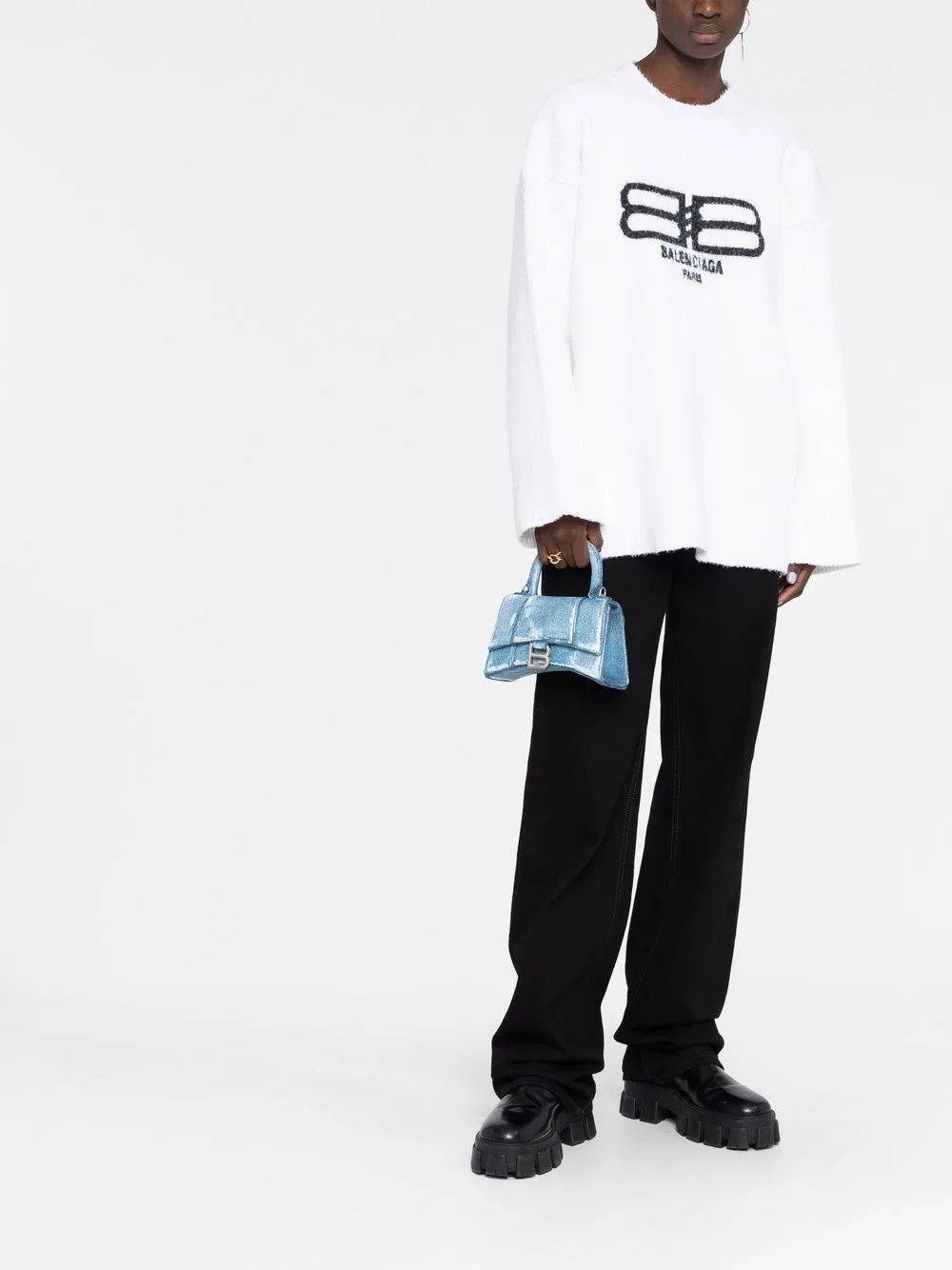 balenciaga denim hourglass