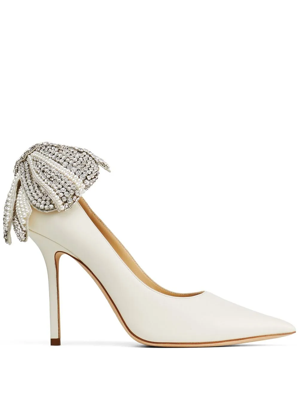 

Jimmy Choo zapatillas Love con tacón de 100mm - Blanco