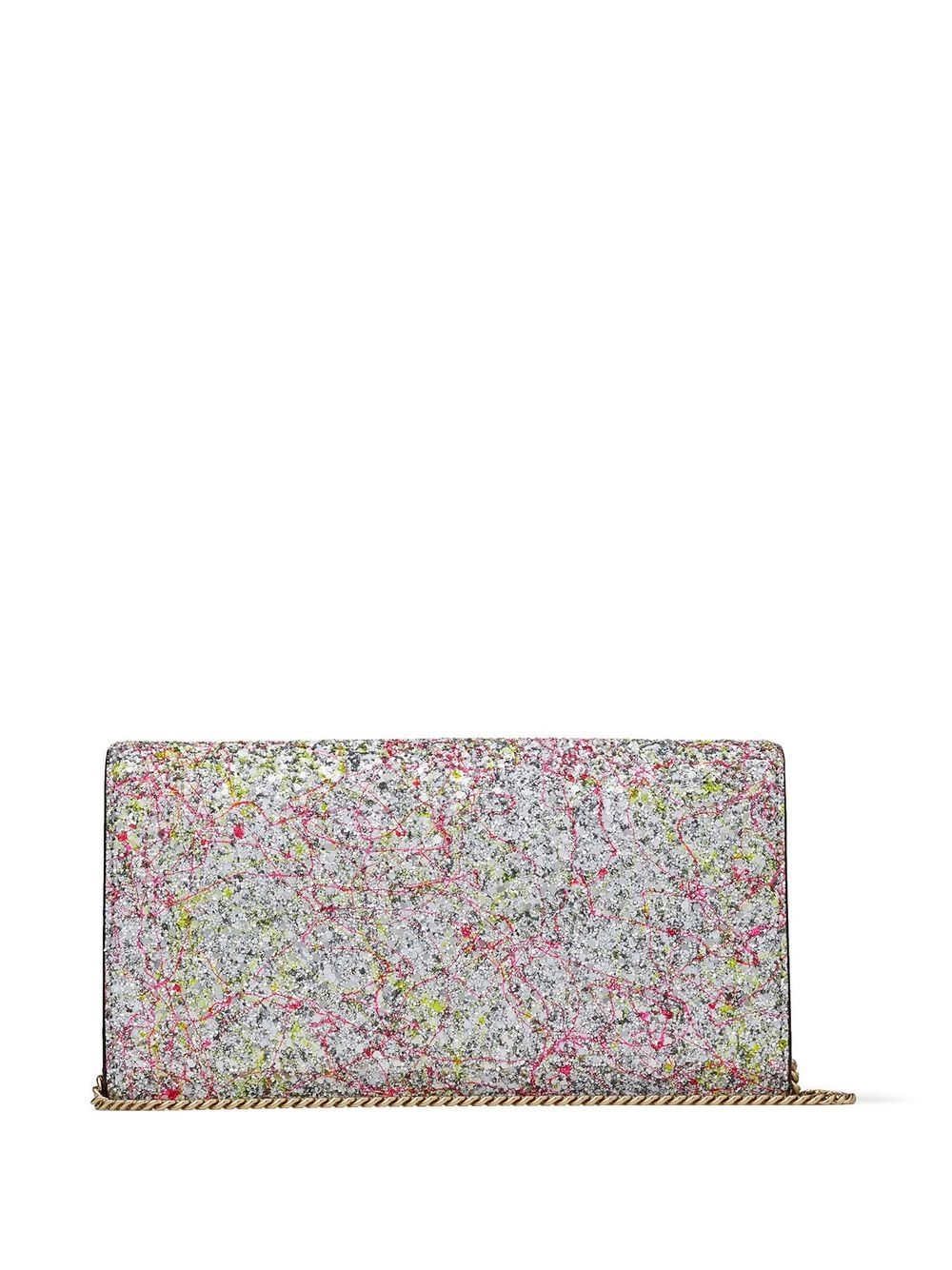 Jimmy Choo Emmie Glitter Clutch Bag - Farfetch