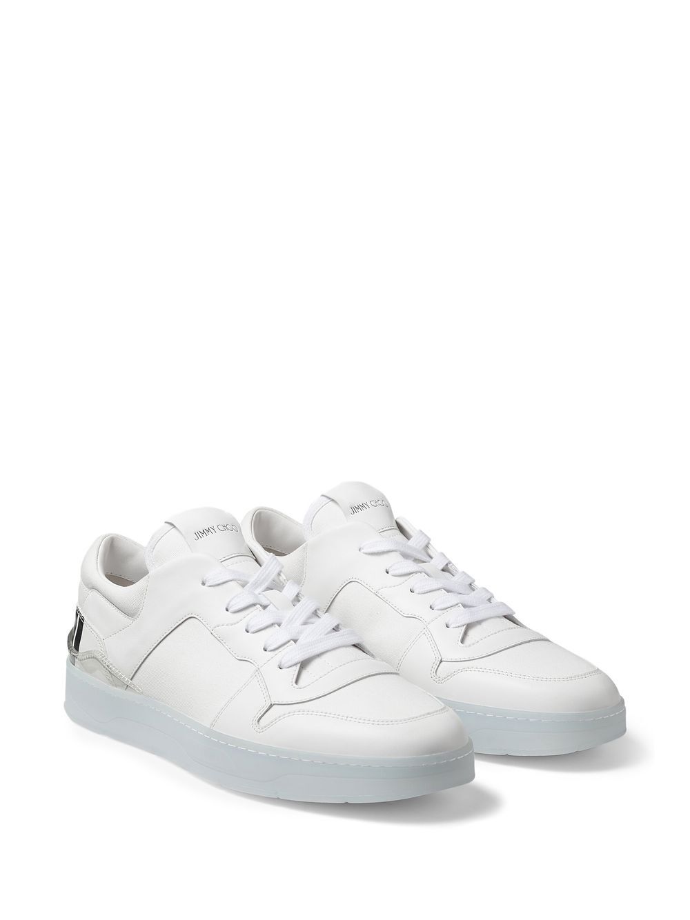 Shop Jimmy Choo Florent/m Low-top Sneakers In White