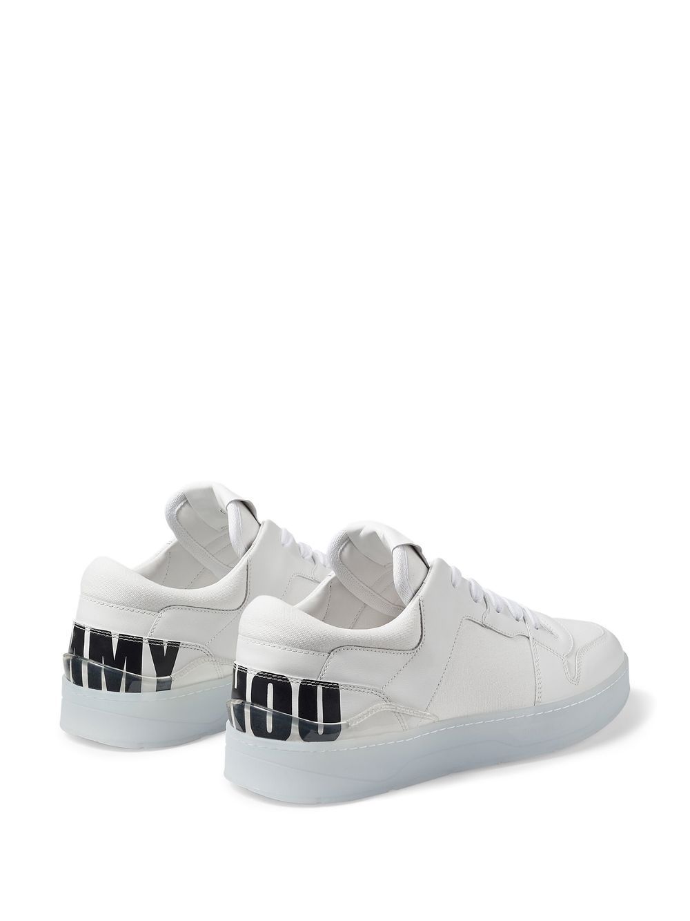 Shop Jimmy Choo Florent/m Low-top Sneakers In White