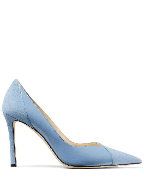 Jimmy choo blue suede on sale pumps