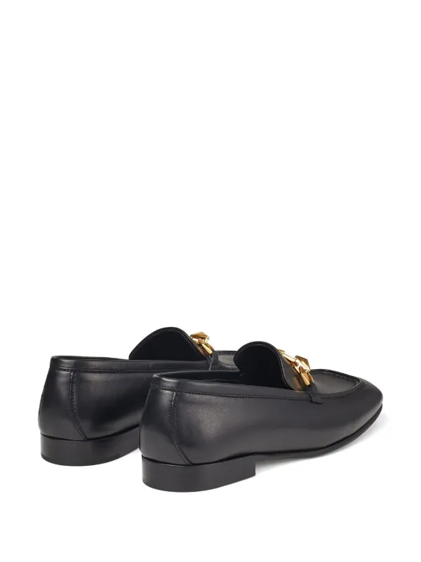 Jimmy Choo Diamond Tilda 15mm Loafers | Black | FARFETCH
