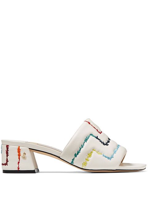 Jimmy Choo Themis 45mm striped mules