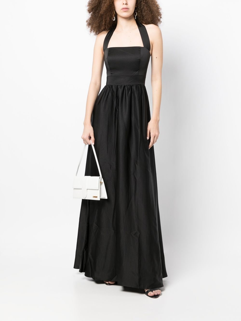 Reformation Gesmockte maxi-jurk - Zwart