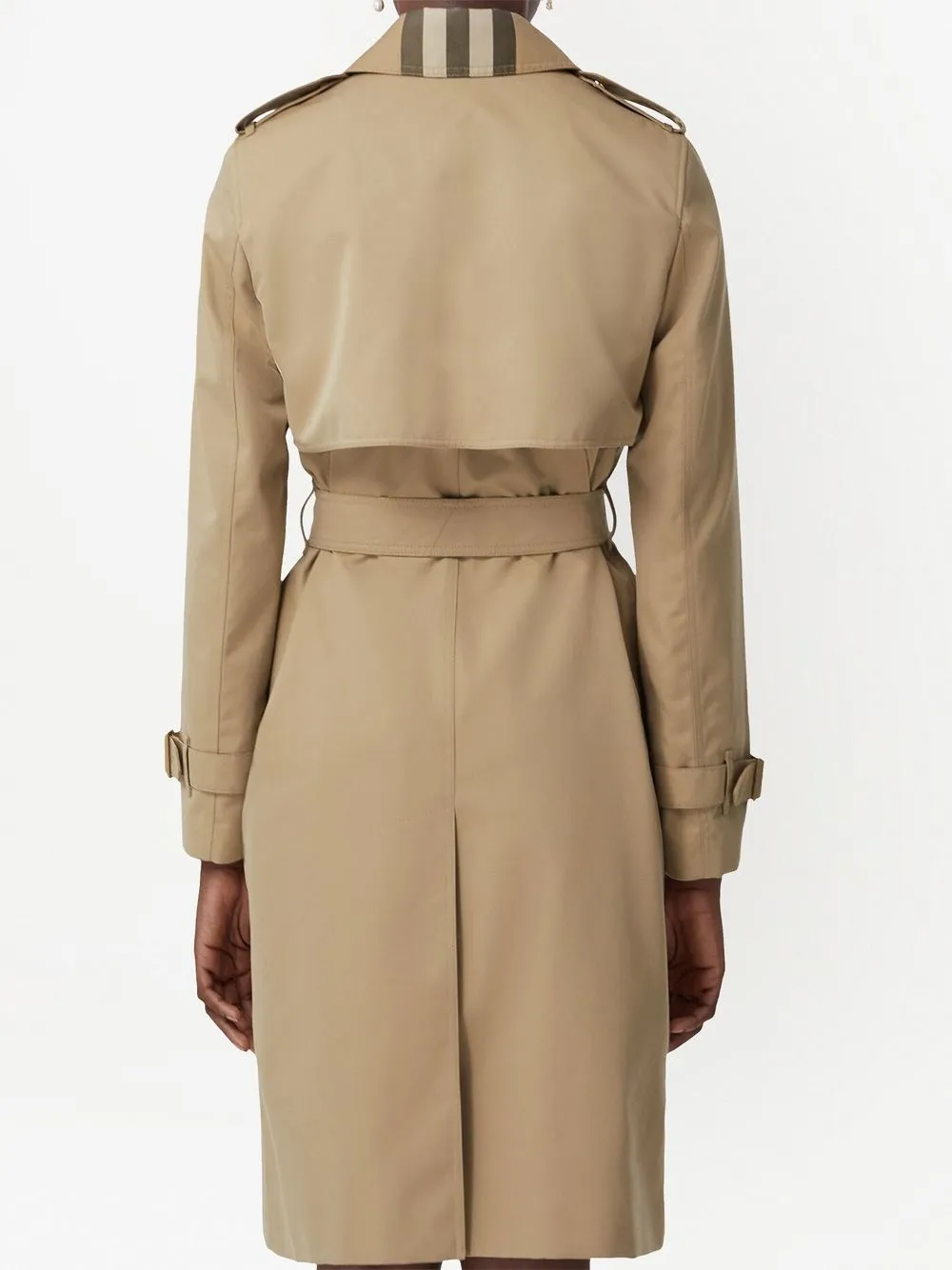 Burberry Exaggerated check-panel Trench Coat - Farfetch