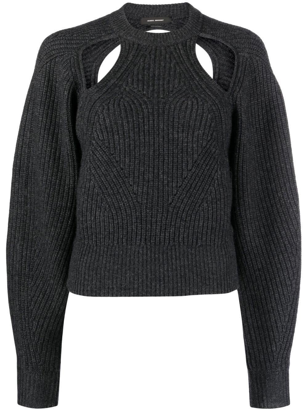 ISABEL MARANT Cut out-detail Ribbed Jumper - Farfetch