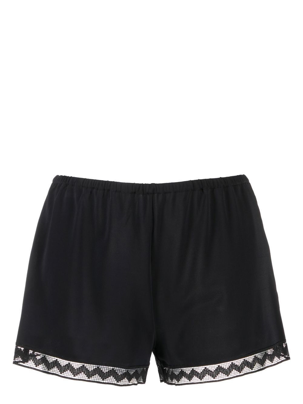 Eres Lace-trim Lounge Shorts In Black