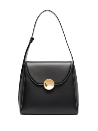 Jil Sander レザーショルダーバッグ | ブラック | FARFETCH JP