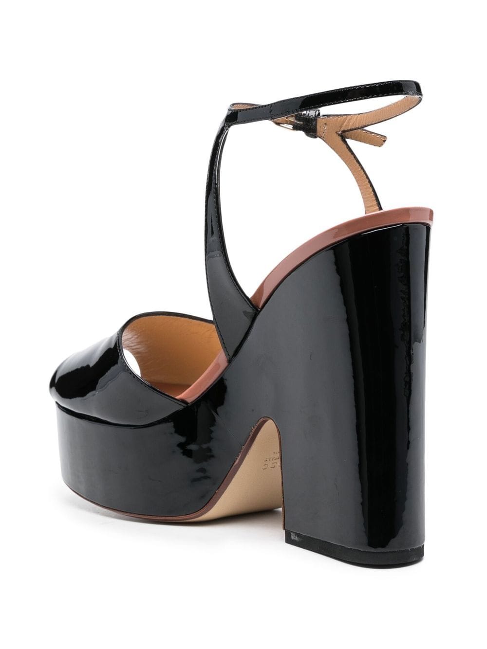Shop Francesco Russo 135mm Patent-leather Heels In Schwarz