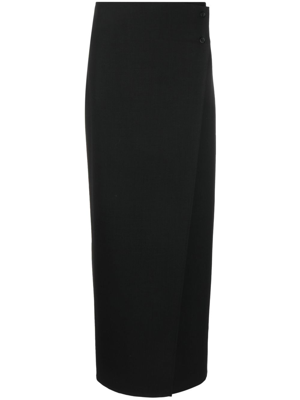 La Collection wrap ankle-length skirt - Black