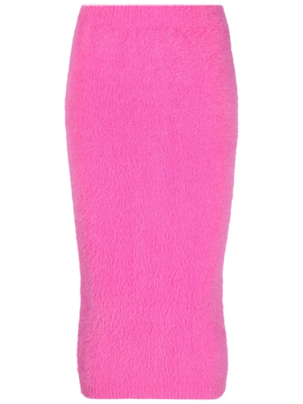 

Faith Connexion fluffy fine-knit midi skirt - Pink