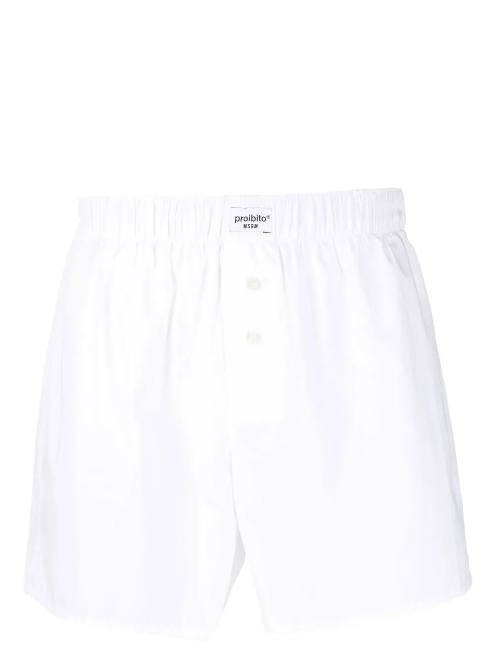 

MSGM Proibitio logo-patch briefs - White