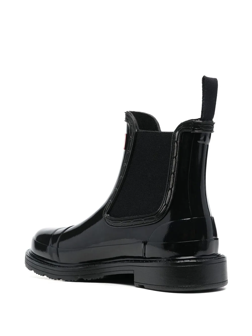  Hunter Botas Con Paneles Laterales Elásticos - Negro 