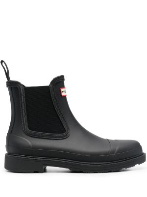 hunter patent boots