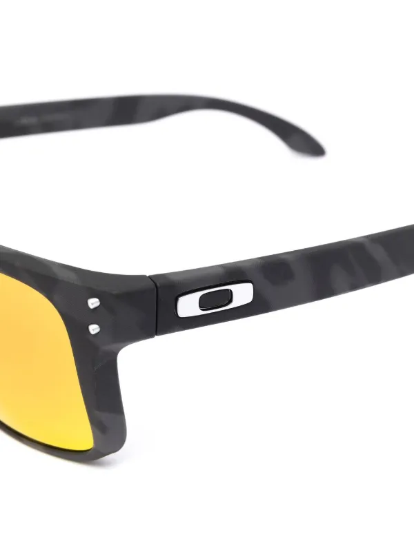 Oakley スポーツサングラス ブラック ミラー Oakley ウェリントン ミラーサングラス | ブラック | FARFETCH JP