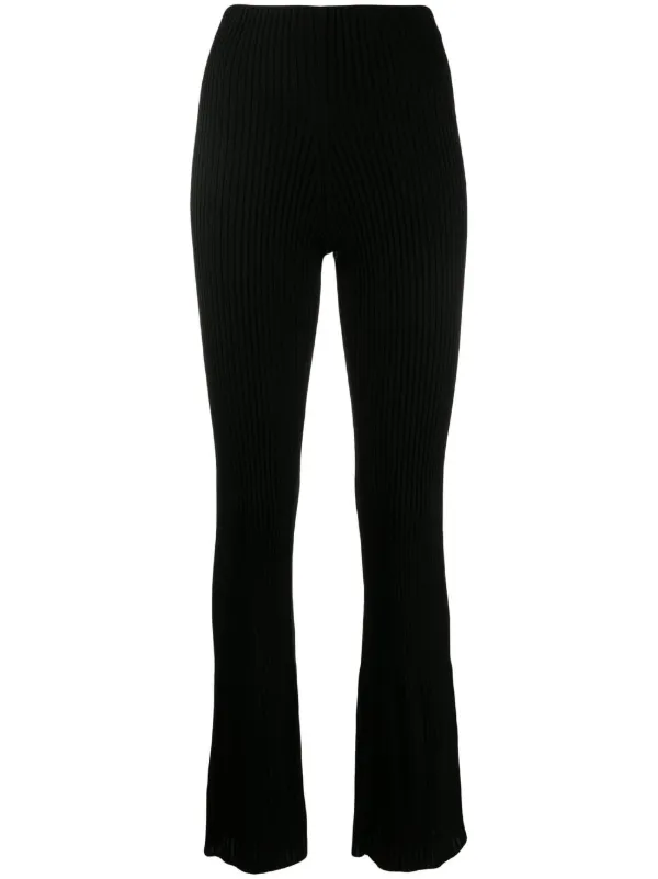 Wolford ribbed knit Merino Wool Trousers Farfetch