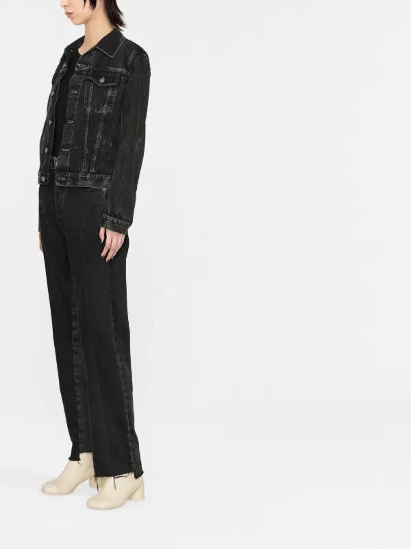 Acne studios denim jacket black clearance